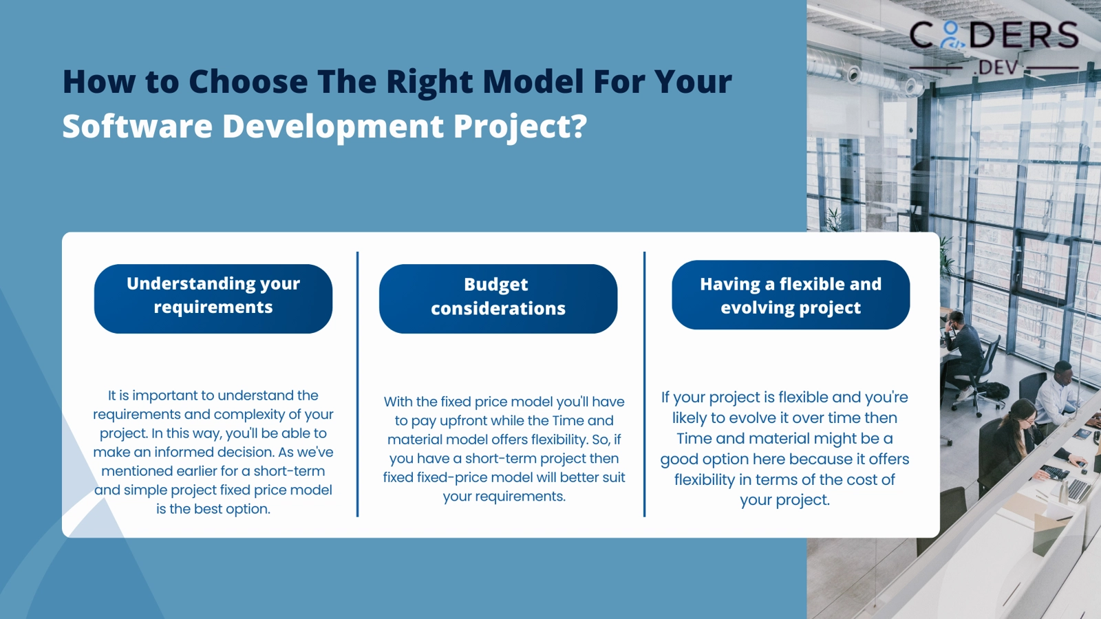 How to choose the right model for your software development project?