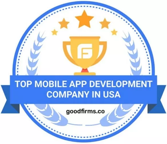 awarded for Top Mobile App Development Company in USA by GoodFirms